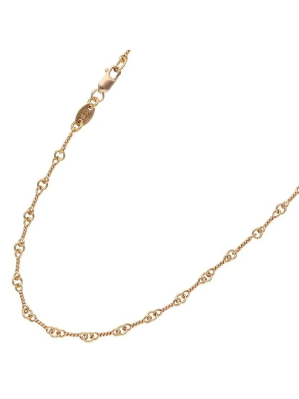 Chrome Hearts 22K Neckchain Twist Chain Gold Necklace